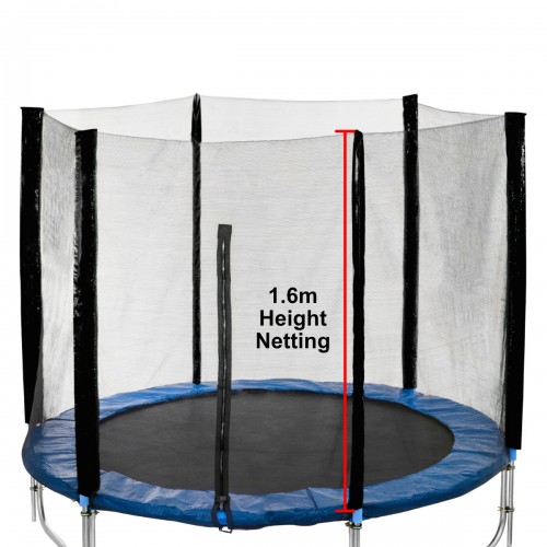 8 ft Trampoline Netting (outside type for 6 straight poles)
